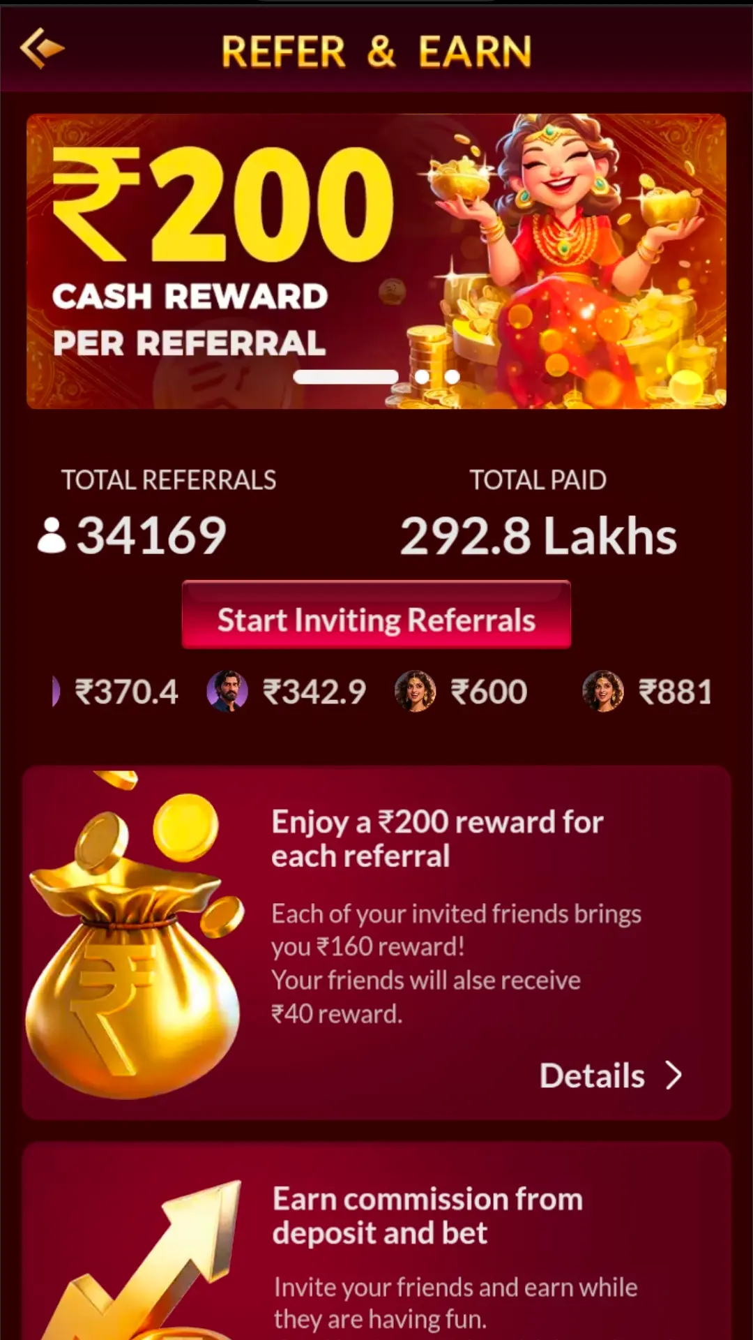 Be Game refferal